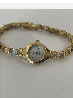 Gold-Tone Crystal Accent Women's Bracelet Watch - Gold